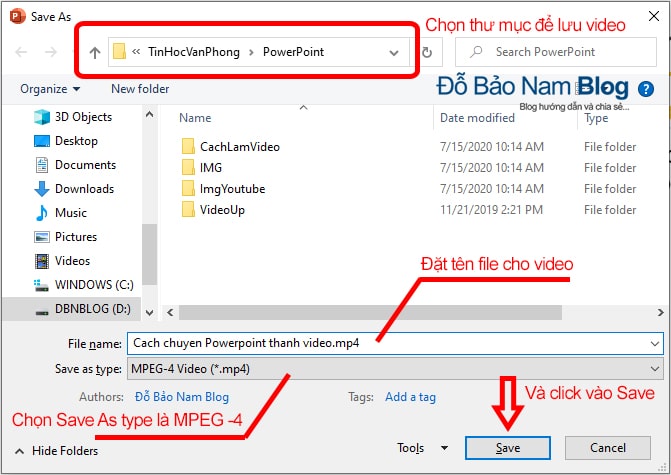 How to convert Powerpoint to mp4 video on any version